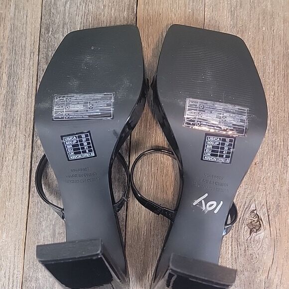 Forever 21 glossy square toe platform heels Size 10 - Picture 8 of 11